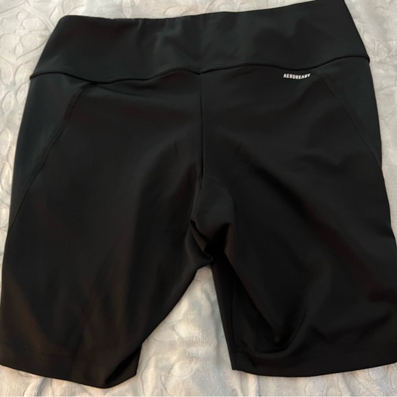 Adidas Black Bike Shorts with Elastic Waistband - Picture 2 of 3